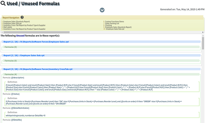 rpt_Inspector_Online_Crystal_Reports_Formulas_Find_Unused_Documentation_Tool_Results
